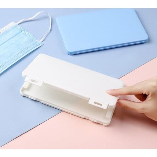 2963 Mask Storage Box Snap-on Portable Waterproof Dustproof Cleaning Mask Storage Box