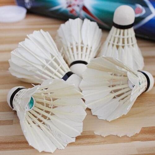 3 Pcs/Set Badminton Shuttlecocks Goose Feather Badminton Balls Outdoor Sports Badminton Accessories Durable Badminton
