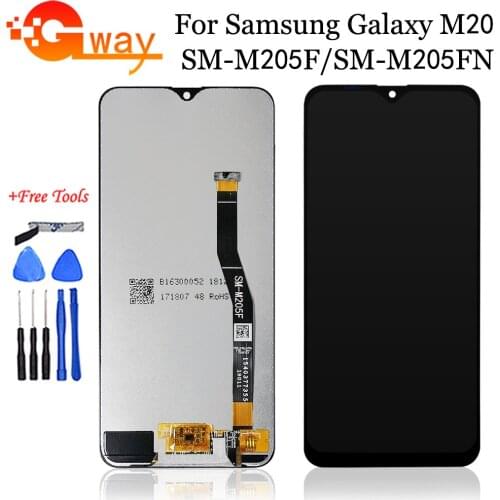 6.3" For SAMSUNG Galaxy M20 2019 LCD Display+Touch Screen Digitizer Assembly Phone Replacement For SM-M205 M205F M205FN LCD