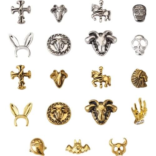 95pcs Halloween Theme Resin Fillers Charms Assorted Cross Skull Epoxy Resin Supplies Filling Accessories for Crafts Jewelry