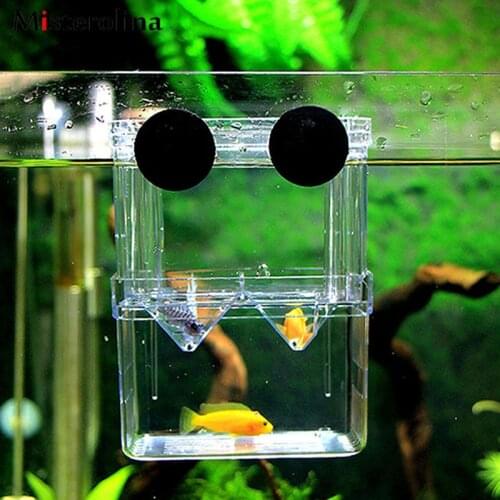 Aquarium Fish Tank Guppy Double Breeding Breeder Rearing Trap Box Hatchery Fish Tank Aquarium Fish Aquarium