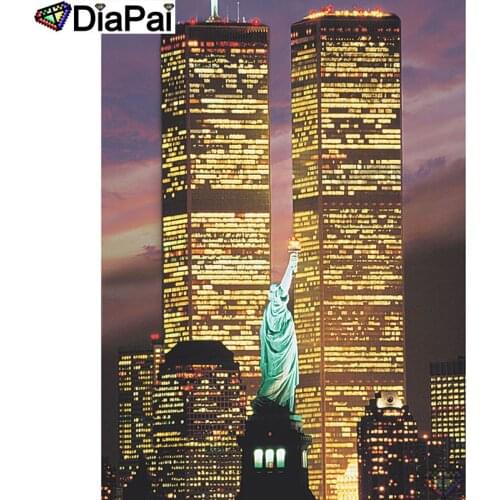 DIAPAI 5D DIY Diamond Painting 100% Full Square/Round Drill "Statue of Liberty" Diamond Embroidery Cross Stitch 3D Decor A21939