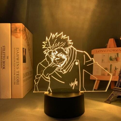 Anime Lamp Yuji Itadori Jujutsu Kaisen Led Night Light for Birthday Gift Jujutsu Kaisen Yuji Itadori Lamp Drop Shipping