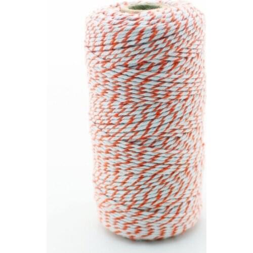 Free Shipping 30pcs/lot Cotton Bakers twine 22 Colors 110yards/spool Orange Color Bakers Twine