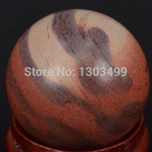 Free Shipping Natural Stone Gemstone 29MM Australian Print Jasper Sphere Crystal Ball Chakra Healing Reiki Stone Carving Crafts