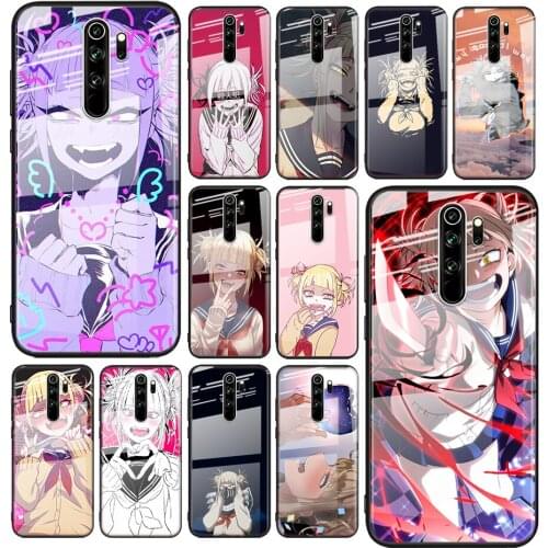 Tempered Glass Cover Anime Himiko Toga Boku For Xiaomi Redmi Note 10 10S 9T 9S 9 8T 8 7 5G Pro Max Shockproof Phone Case