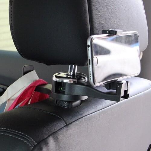 Double hook bracket hook car creative rear seat mobile phone holder car car interior car supplies G08