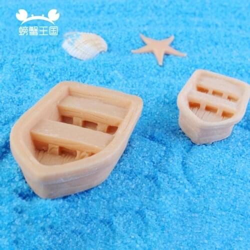 3pcs Assault Boat Model Resin Assembly Model Suit Simulated Nautical Ship Model Accessories