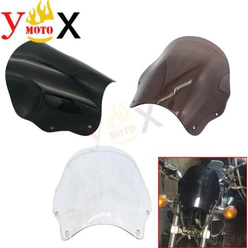 Motorcycle ABS Front Windscreen Windshield Windproof Screen& Bracket Support For Yamaha V-MAX VMAX 1200 V-MAX1200 VMAX1200 85-07