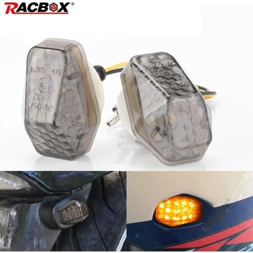 Smoke Motorcycle Turn Signal Light Led Flush Mount Motorbike Flash indicator Side Light For Suzuki GSXR 600 750 1000 SV Bandit