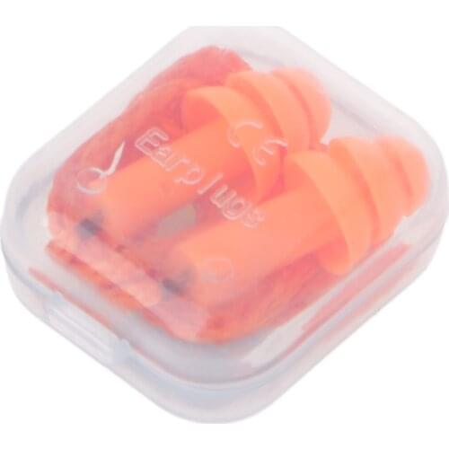 Soft Silicone Wired Ear Plugs Noise Reduction Earmuffs Hearing Protection