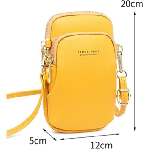 Genuine Leather Multifunctional Mini Fashion Womens Mobile Phone Wallet Case Pouch For Samsung xiaomi Universal Phone Cover