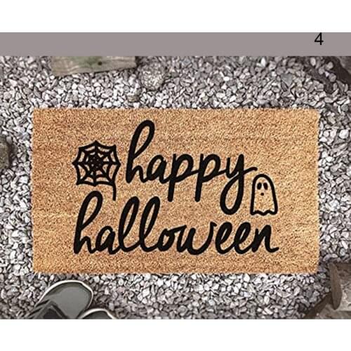 Creative Halloween Letter Doormat Multi-purpose Absorbent Pad Non-Slip Blanket for Kitchen Bedroom Bathroom TN88