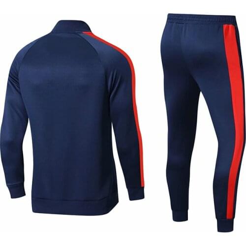 2019 Roayal color uniforms new arrived men sport tracksuits soccer football running winter clothes training suits kids uniforms