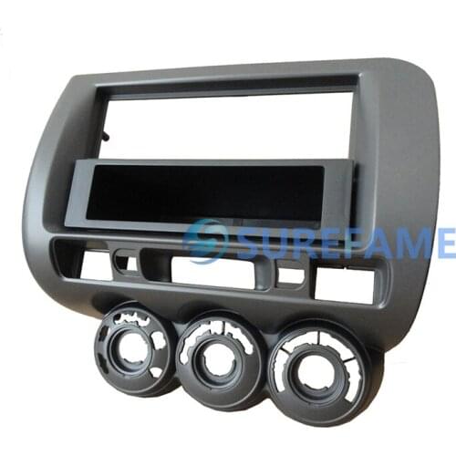 One or Double Din Facia for Honda Jazz Fit RHD Radio DVD Stereo CD Panel Dash Mounting Installation Trim Fascia Kit Face Frame