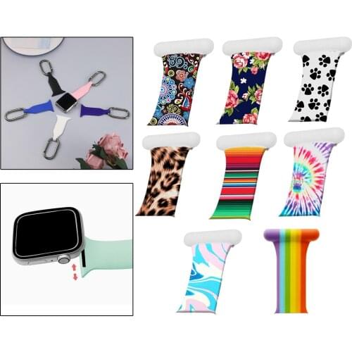 Nurse Brooch Pin Silicone Band Watch Strap Fit for iWatch 4 5 6