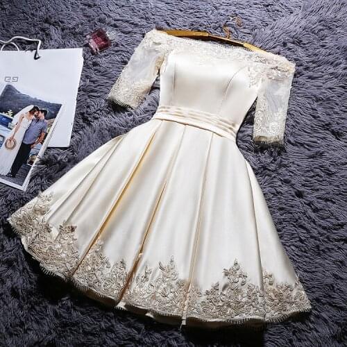 V-neck Half Sleeves Flowers A-line Vintage Elegant Lace Up Party Frocks Dresses Floor Length Evening Dresses