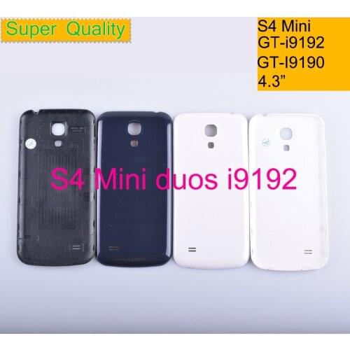 10Pcs/lot For Samsung Galaxy S4 mini duos GT-i9192 i9190 i9195 Housing Battery Cover Back Cover Case Rear Door Chassis Shell
