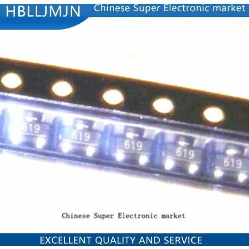 100PCS FMMT619TA FMMT619T FMMT619 619 SOT-23