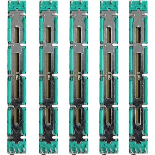 2020 New 5 Pcs 75 MM Double B10K Original B10KX2 Behringer Pot Mixer Fader