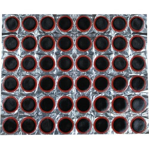 48 Pcs/set New Round Bicycle Bike Puncture Maintenance Tire Tyre Rubber Patch Piece Repair Tools Kits for Cycling Tyre 25mm