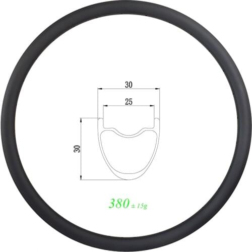 650B MTB XC 30mm clincher tubeless carbon rim 30mm deep UD 3K 12K matte glossy 24H 28H 32H 27.5er gravel mountain bike wheel