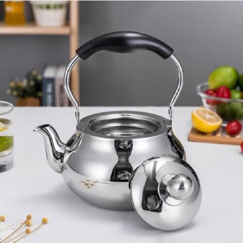Stainless steel teapot thickened with kungfu tea small teapot brewing flower tea pot with filter screen Tea making teapot family