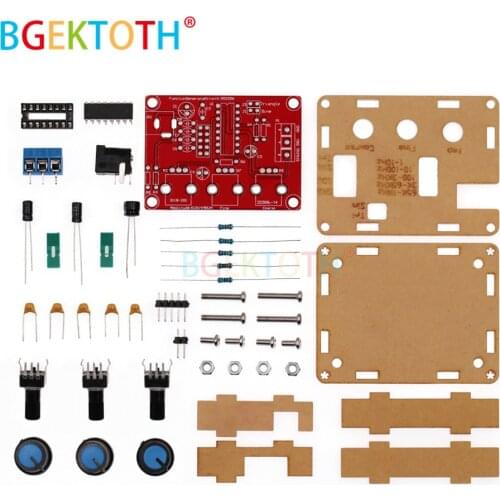 XR2206 Function Signal Generator DIY Kit Sine/Triangle/Square Output 1Hz-1MHz Signal Generator Adjustable Frequency Amplitude