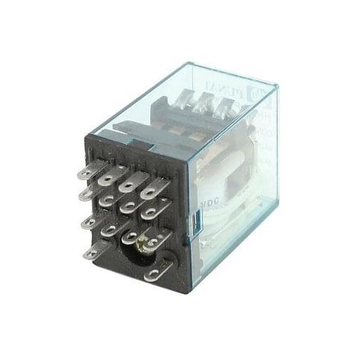 HH54P DC 24V Coil 4PDT 14-Pin 14P Electromagnetic Power Relay