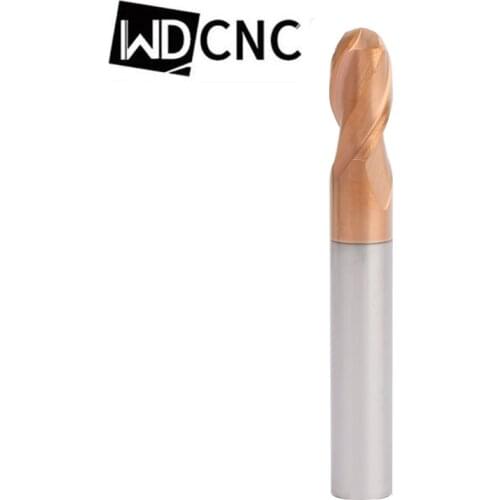 HRC55 Tungsten Solid Carbide Ball Nose End Mills Router Bits cnc carbide Milling Cutters for metal ,steel