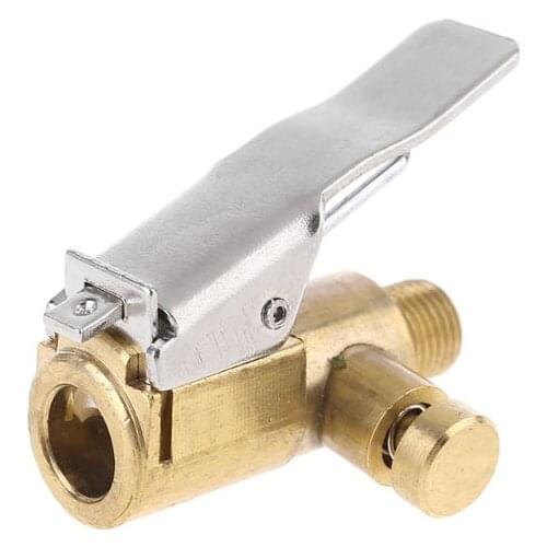 Car Tire Inflator Chuck Air Compressor Pump Lock On Nozzle Fine Thread Deflation X4YD