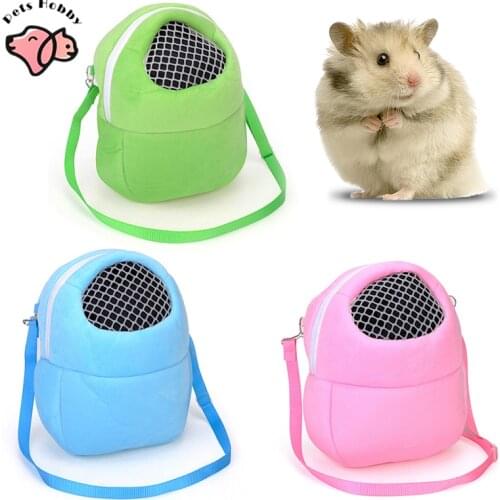 Little Pet Cage Outdoor Portable Hanging Bed Rat Hammock House Squirrel Visible Mesh Hamster Carrier Bags Small Animal Supplies