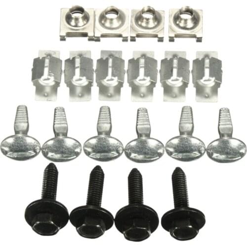 20 Pcs Engine Cover Fixing Fitting Clips Screws Kit for Citroen C5 Peugeot 407