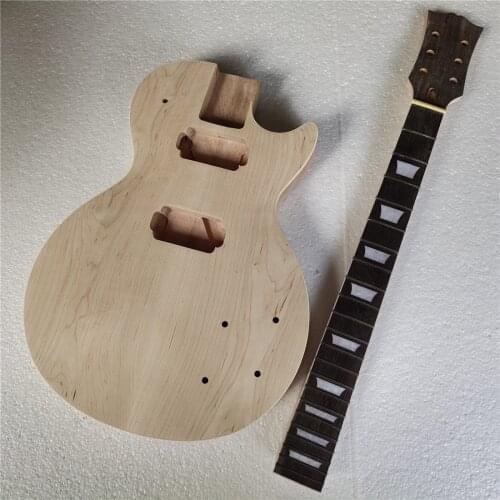1 Set Unfinished Electric Guitar Kit guitar body And bolt-on neck
