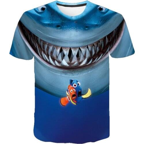 2020 New Cool T-shirt 3D Printed Finding Nemo Printed T Shirts Men Women Cartoon Animal Funny Children Boy Girl Tops Tees