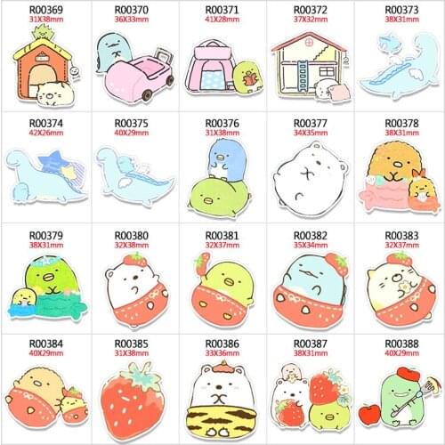New 30 Pcs resins cute Japanese Cartoon planer resin DIY handmade materials