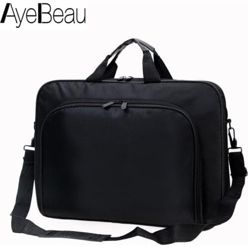 Men Shoulder Hand Bag For Document A4 Laptop Computer Briefcase Handbag Tote Male Black Big Bolsas Satchel Business Office Work