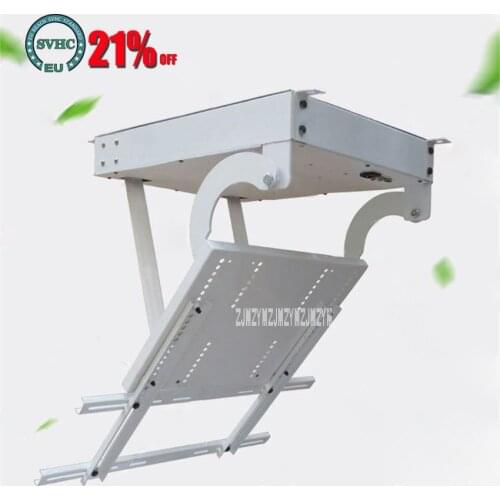 43-55" TV Rotating Mount Hanger TV Ceiling Lift Hanger Electronic Positioning Folding Holder TV Ceiling Bracket 110V/220V 20W