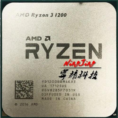 AMD Ryzen 3 1200 R3 1200 3.1 GHz Quad-Core Quad-Thread CPU Processor YD1200BBM4KAE Socket AM4