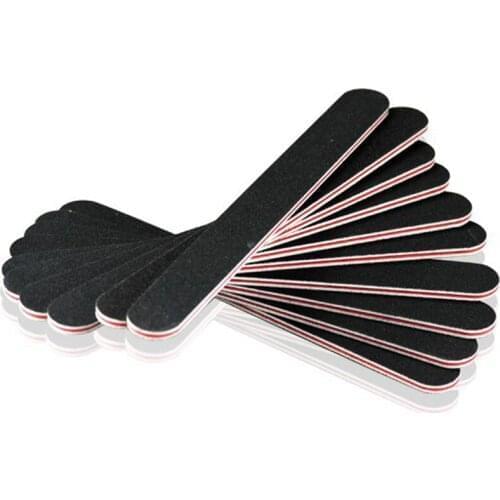 Professional 5pcs/set black Nail Files Sanding 100/180 for Nail Art Tips Manicure Nail Art Styling tools