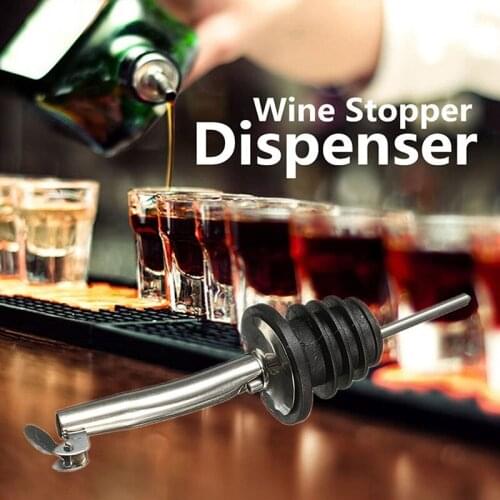 Liquor Spirit Pourer Olive Oil Wine Bottle Stopper Bar Supplies Spout Pourer Cork Wine Pour Spout Dispenser Leakproof Barware
