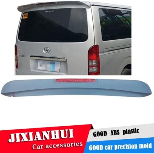 For Hiace Spoiler 2014-2016 Toyota NEW Hiace Spoiler DK ABS plastic Material Car Rear Wing Color Rear Spoiler