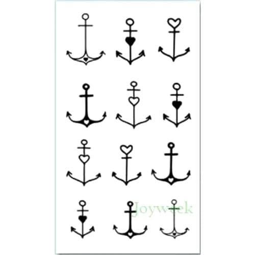Waterproof Temporary Tattoo sticker cute small anchor tatto stickers flash tatoo fake tattoos for kids girl child
