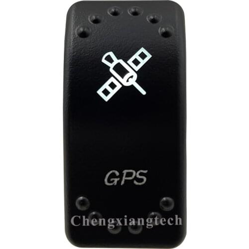 12v/24v Car Boat White Led Lights 3Pin SPST On-Off Rocker Switch GPS for Carling ARB Narva 4x4, Waterproof IP66