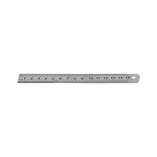 15cm Double Side Stainless Steel Measuring Straight Ruler Tool 6 Inches