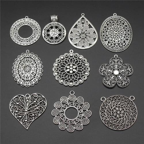 New 2pcs Petal Flower Pendant For Jewelry Making Diy Necklace Accessories