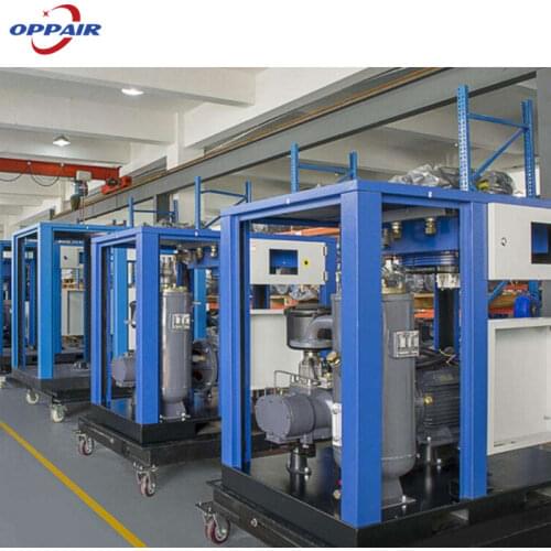 132kw 380V/50Hz Fixed Speed dustrial Screw Air Compressor Oil-Less Portable used Sandblasting Carpentry CNC Cutting Machine