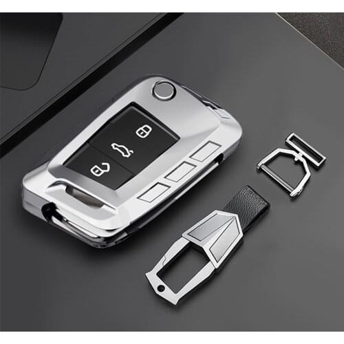Zinc Alloy Car Key Case Cover For Volkswagen VW Polo Golf 7 MK7 Tiguan passat For Skoda Octavia Kodiaq For Seat Leon Car Styling