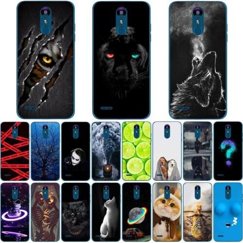 For LG K8 2018 Case Fashion Silicone Soft TPU Cute Back Cases for LG K9 Phone Cover Funda Coque