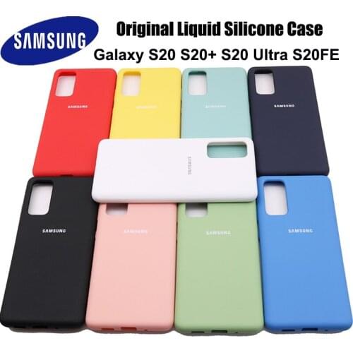 For Samsung S20 Ultra S20 Plus S20 FE S20FE Case Original Liquid Silicone Soft Protection Cover For Galaxy S20 Ultra Plus S20 FE
